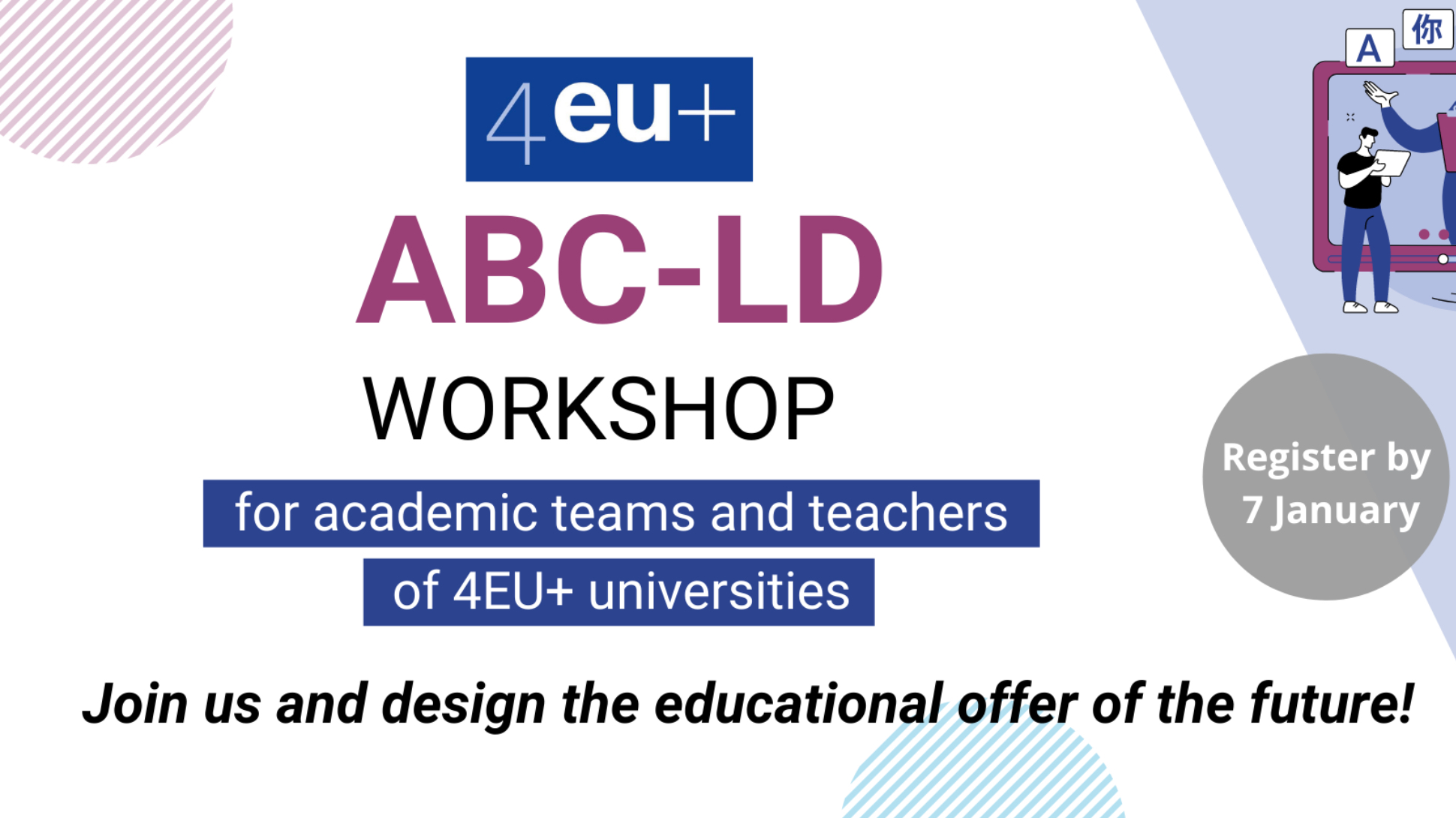 ABC-LD workshop for academic teams and teachers of 4EU+