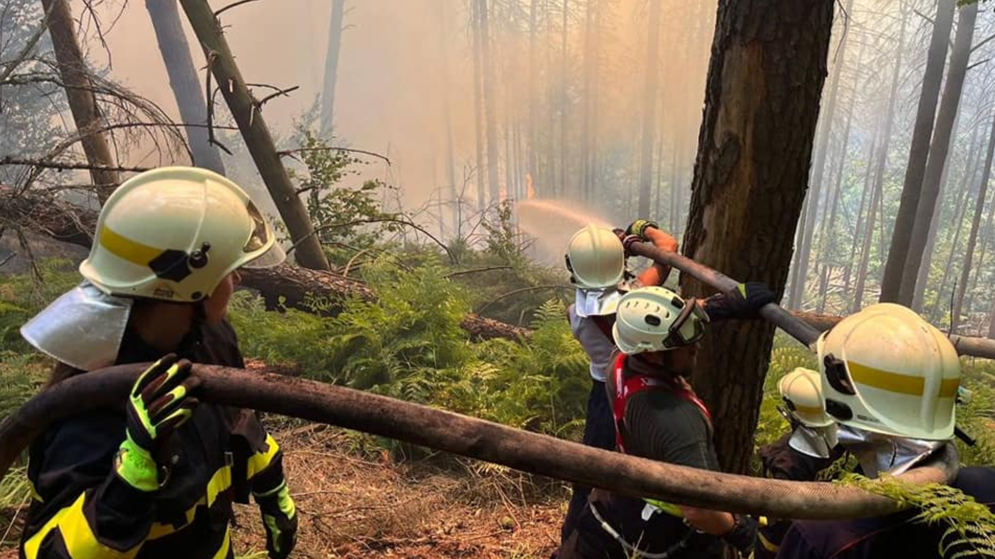  Massive blaze ravages Czech national park