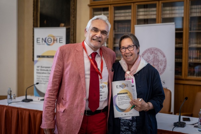 Joseph Leidenfrost, ENOHE President, and Jean Grier, ENOHE Vice President