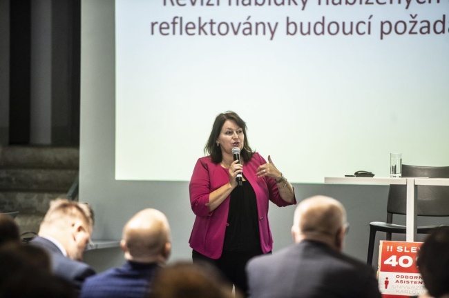 Professor Milena Králíčková, chair of the Czech Rectors' Conference and Rector of Charles University 