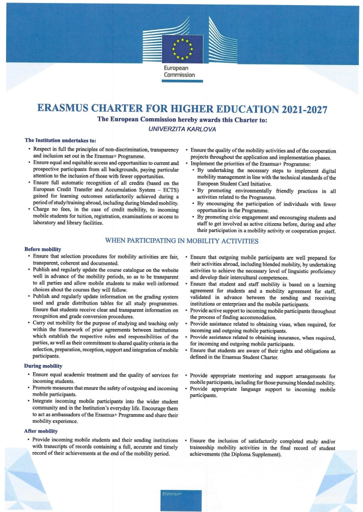 Erasmus Charter 2021