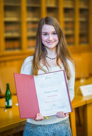 Veronika Stašová z Univerzity Karlovy obdržela nejvyšší ocenění