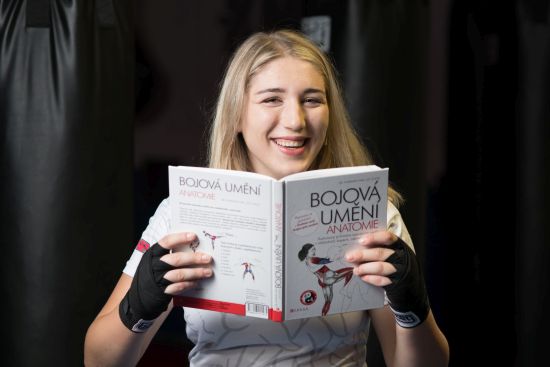 Kickboxer Terezka Cvingerová takes a break to pose for Forum Magazine. Photo: René Volfík.