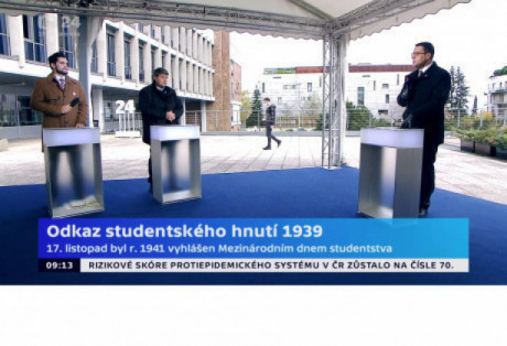 Jan Kuklík and Michal Zima on Czech TV.