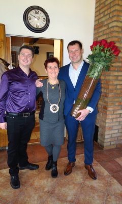 Adam with his brother Ondřej and mother Bohuslava