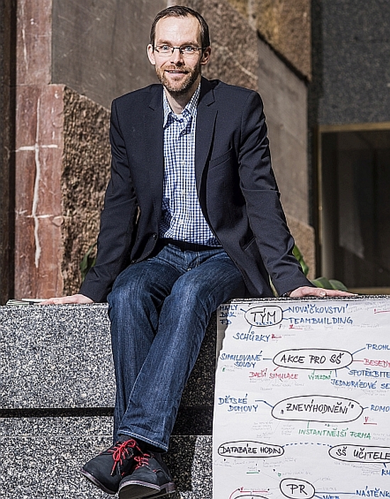 The Faculty of Law’s Michal Urban - the founder of the Street Law chapter at Charles University. Photo: Luboš Wišniewski.